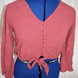 Button-up Crop Top